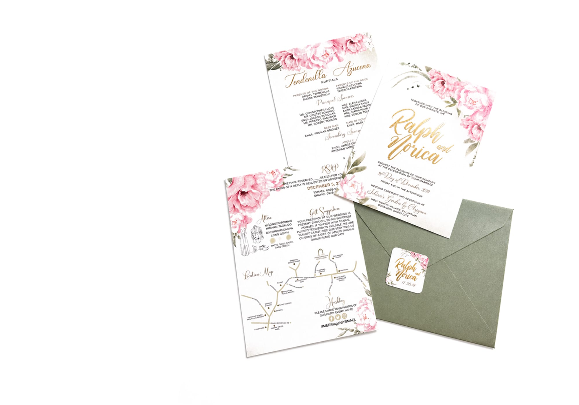 Custom invitations by Jenn & Co.